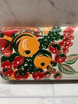 Tory Burch Emerson Fruit Basket Wristlet/Continental Wallet (PO1015086)