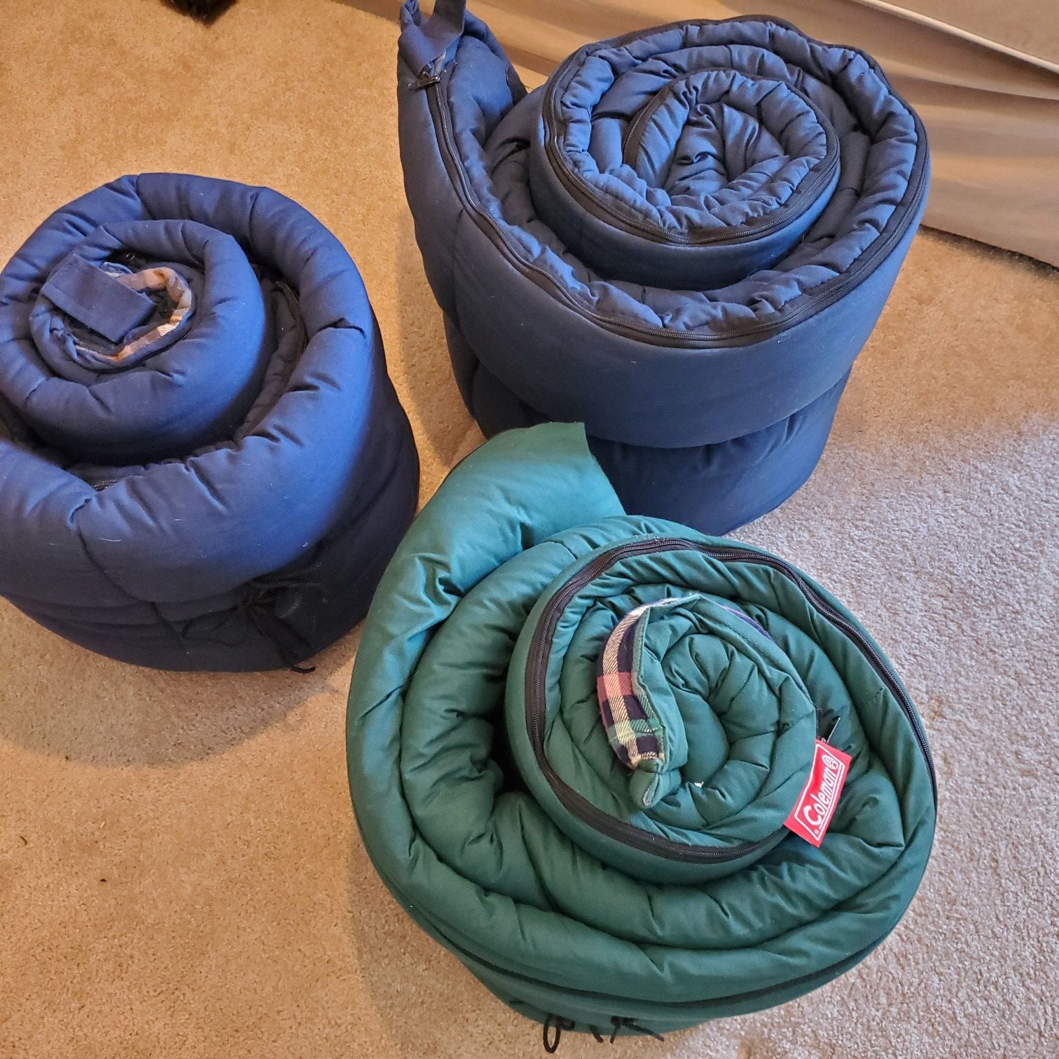 Coleman sleeping bags