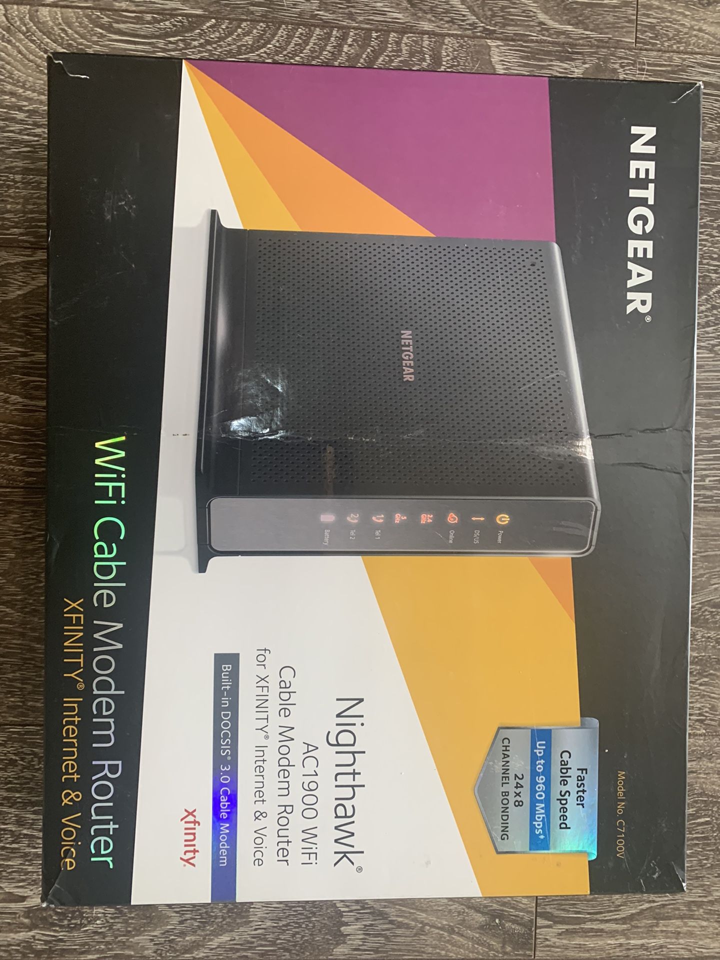 Netgear Nighthawk AC1900 Wifi Cable Modem Router