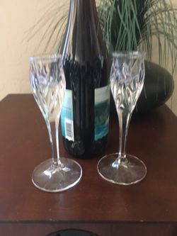 Gorham Star Blossom German crystal candle holders