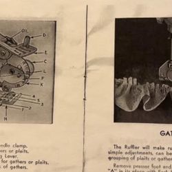 Treadle sewing machine general extra attachments guide copy reproduction