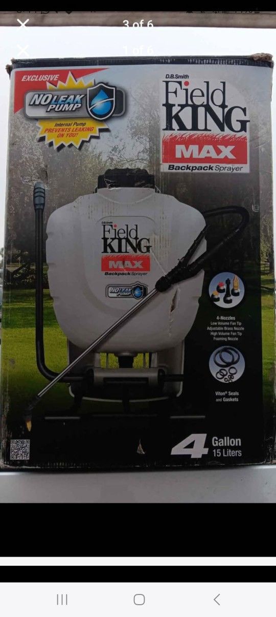 Field King Max Backpack Sprayer 4 Gal