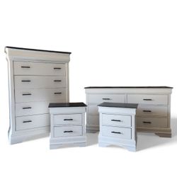 4 Piece Custom Bedroom Sets Available In Your Color Of Choice. 