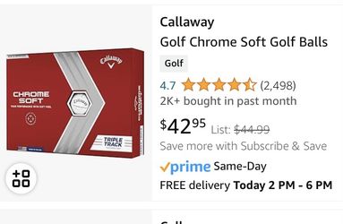 Callaway Chrome Soft Golf balls 