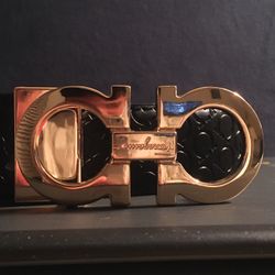 Men’s Black Ferragamo Belt