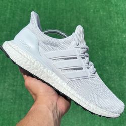 ADIDAS ULTRABOOST 4.0 DNA “TRIPLE WHITE” (Size 9.5, Men’s)