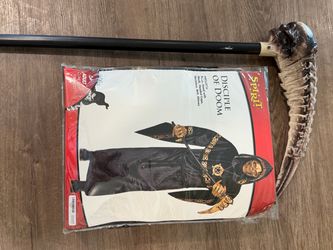 Grim Reaper Halloween Costume + Scythe Prop