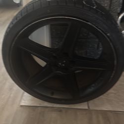 Wheel and tire