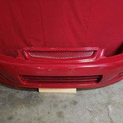 99 - 00 Honda Civic Front Bumper & Grille Oem 