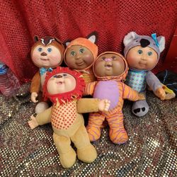 Cabbage Patch Babies In Animal Costumes. Pre-owned Great.