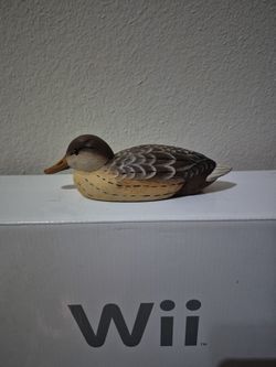 Collectible Wooden Decoy Bird - Signed And Dated.