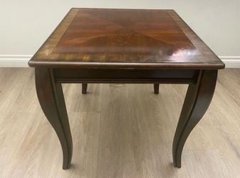 Square wooden table
