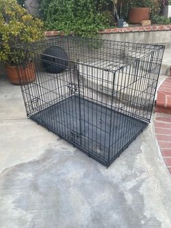 Black 48 inch Dog Crate