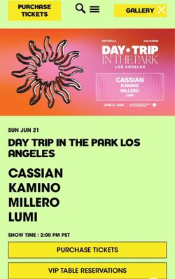 DAY TRIP IN THE PARK - JUNE 21st. CASSIAN