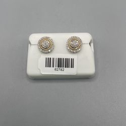 10kt Gold Diamond Earring