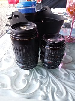 Canon ultrasonic zoom lens EF 28-105mm and 100-300mm