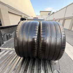325/35/22 Yokohama Advan Sport V107 50%+ Tread (2)