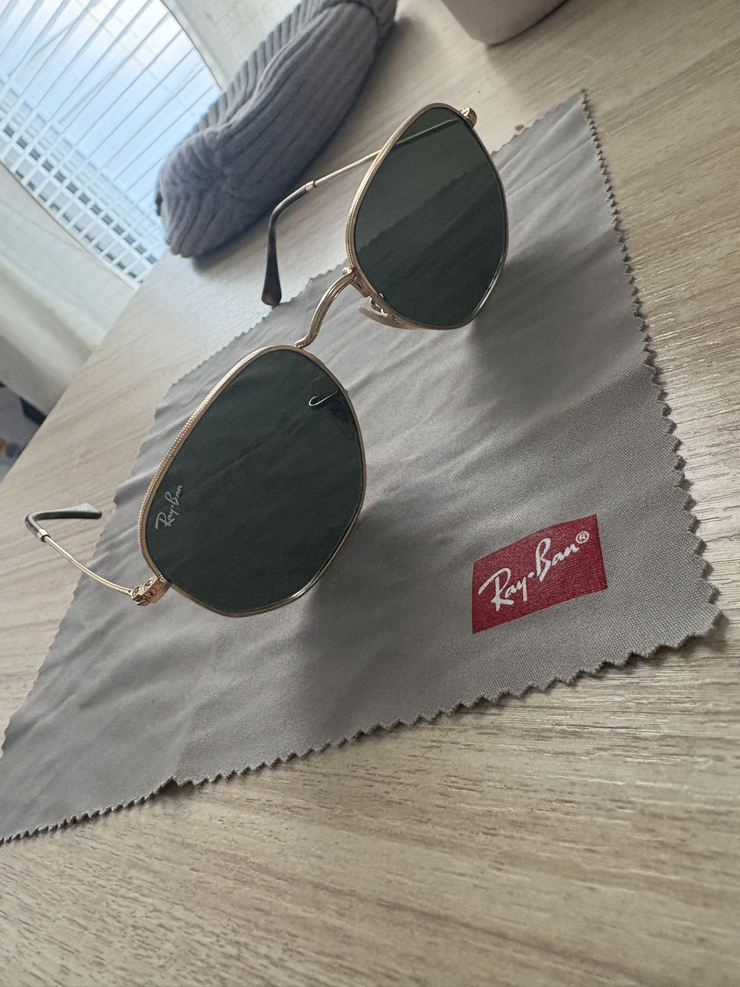 Ray Ban Sunglasses  RB3548N Hexagonal Flat Lenses