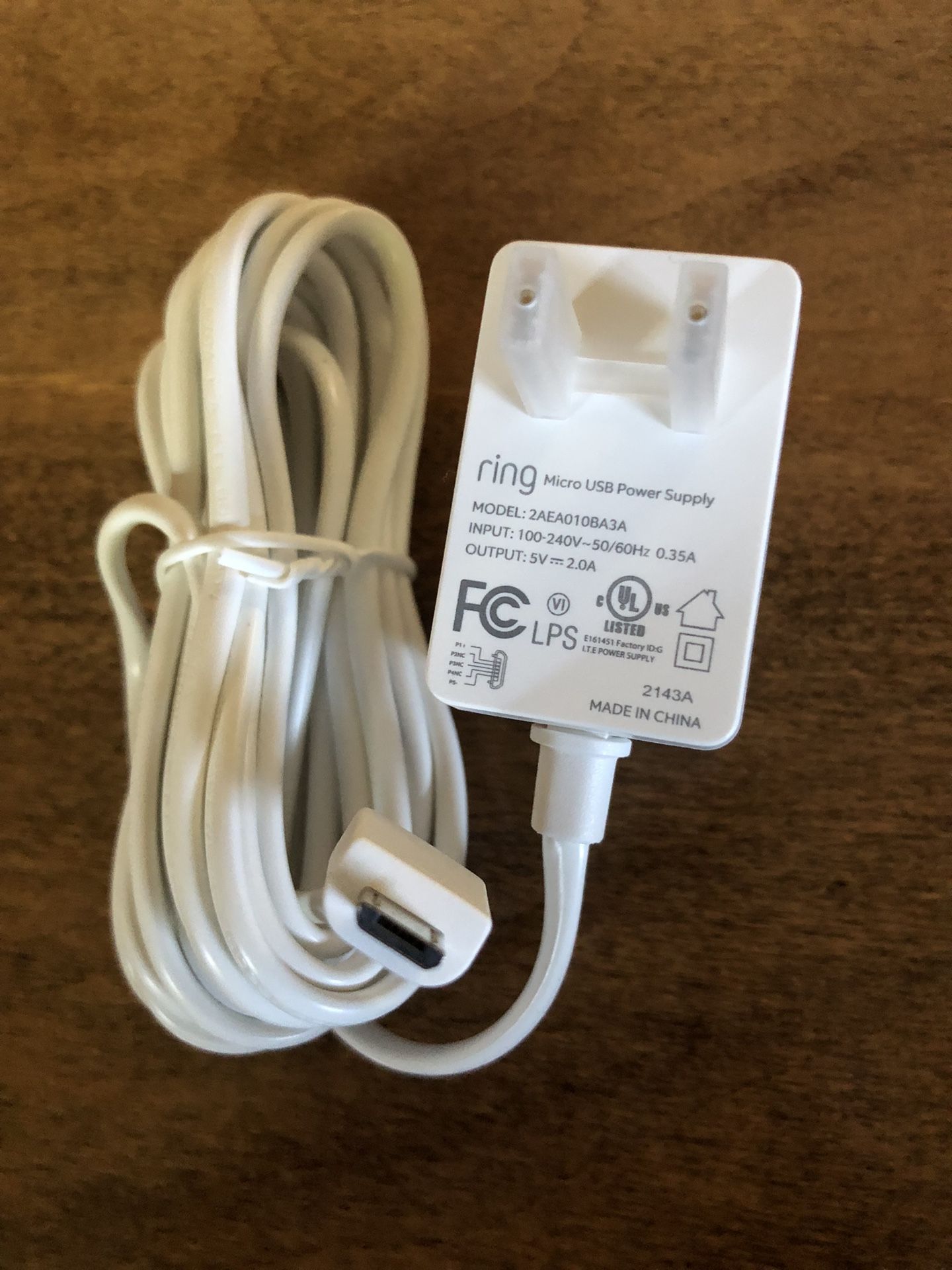 10ft Power Adapter for Ring Indoor Camera