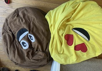 Emoji Bean Bag Chairs - Kids ($5)