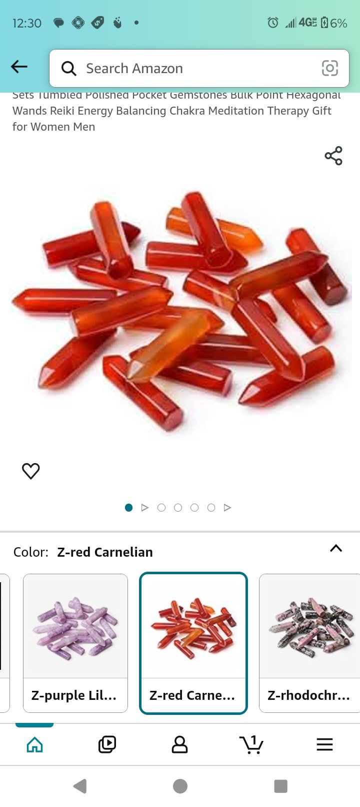 Red Carnelian Tower Point Spear Crystals