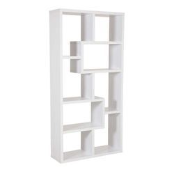 WHITE PUZZLE BOOKSHELVES/STORAGE 