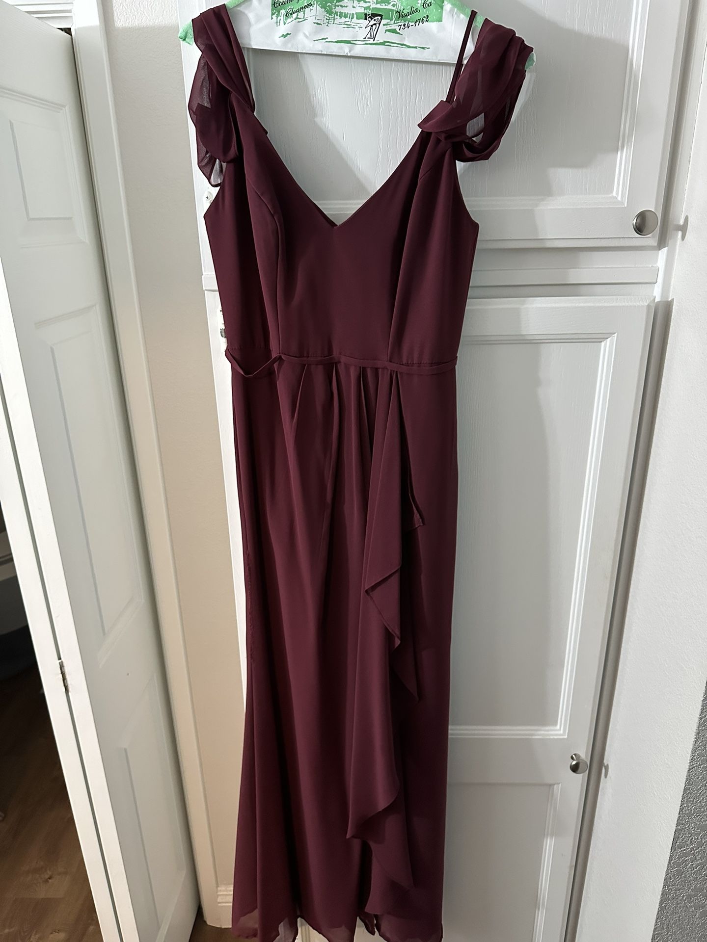 David’s Bridal Burgundy Dress (Size 2)