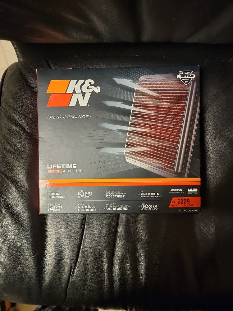 K&N Performance Air Filter 15-23 Mustang