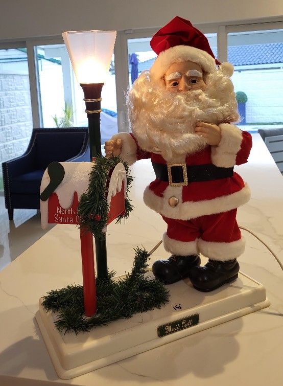 Christmas Santa at the Mail Box