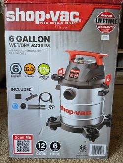 ShopVac Wet/Dry 6 Gallon Vacuum