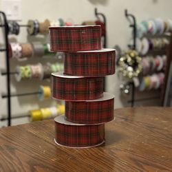  Plaid Christmas Ribbon