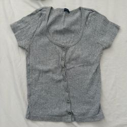 brandy gray top