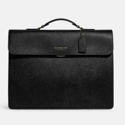 Coach Graham Flap Brief STYLE ID: CA013 COLOR: GUNMETAL/BLACK MSRP $698
