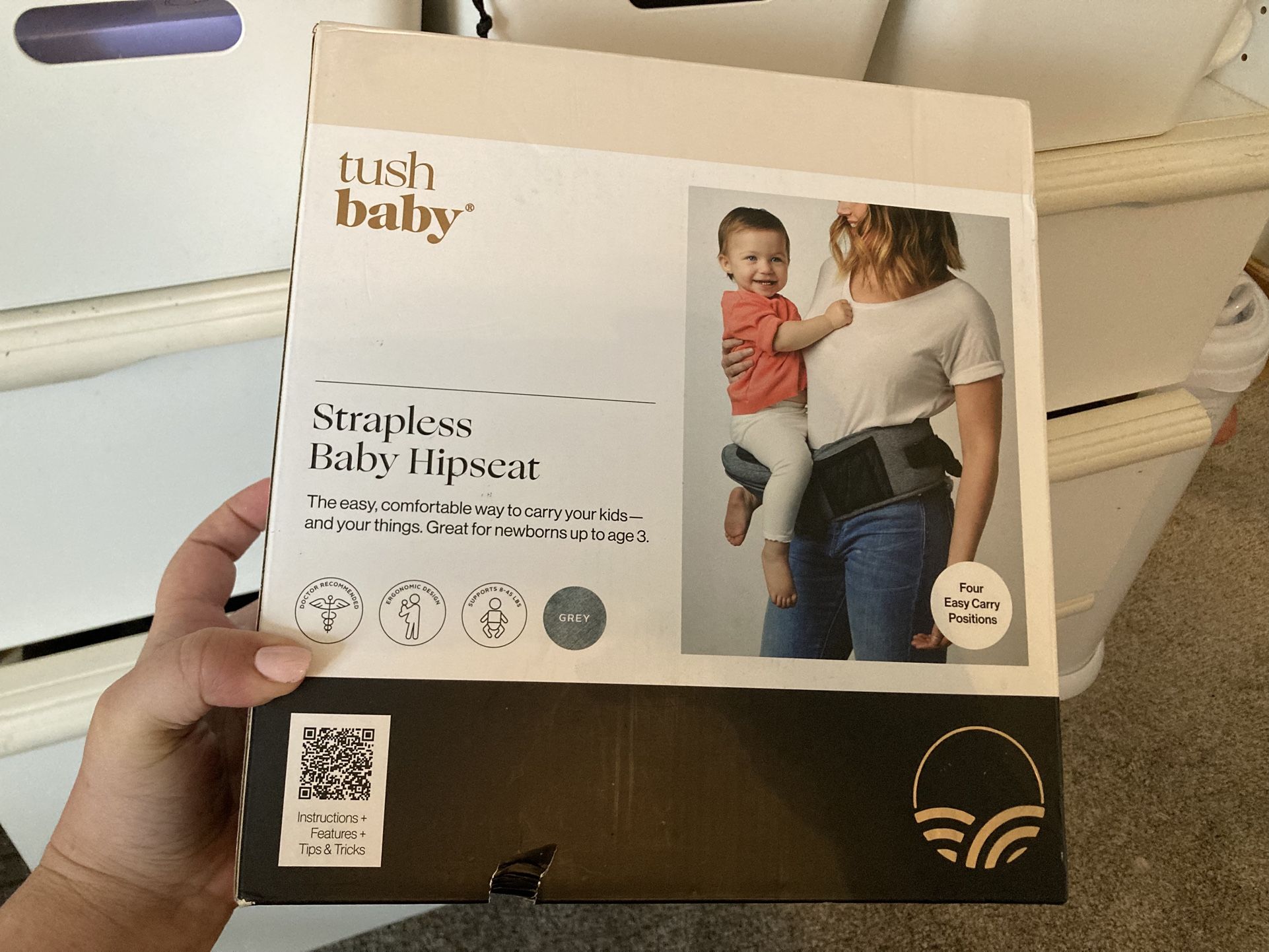 Tush Baby Strapless Hip Baby Carrier 