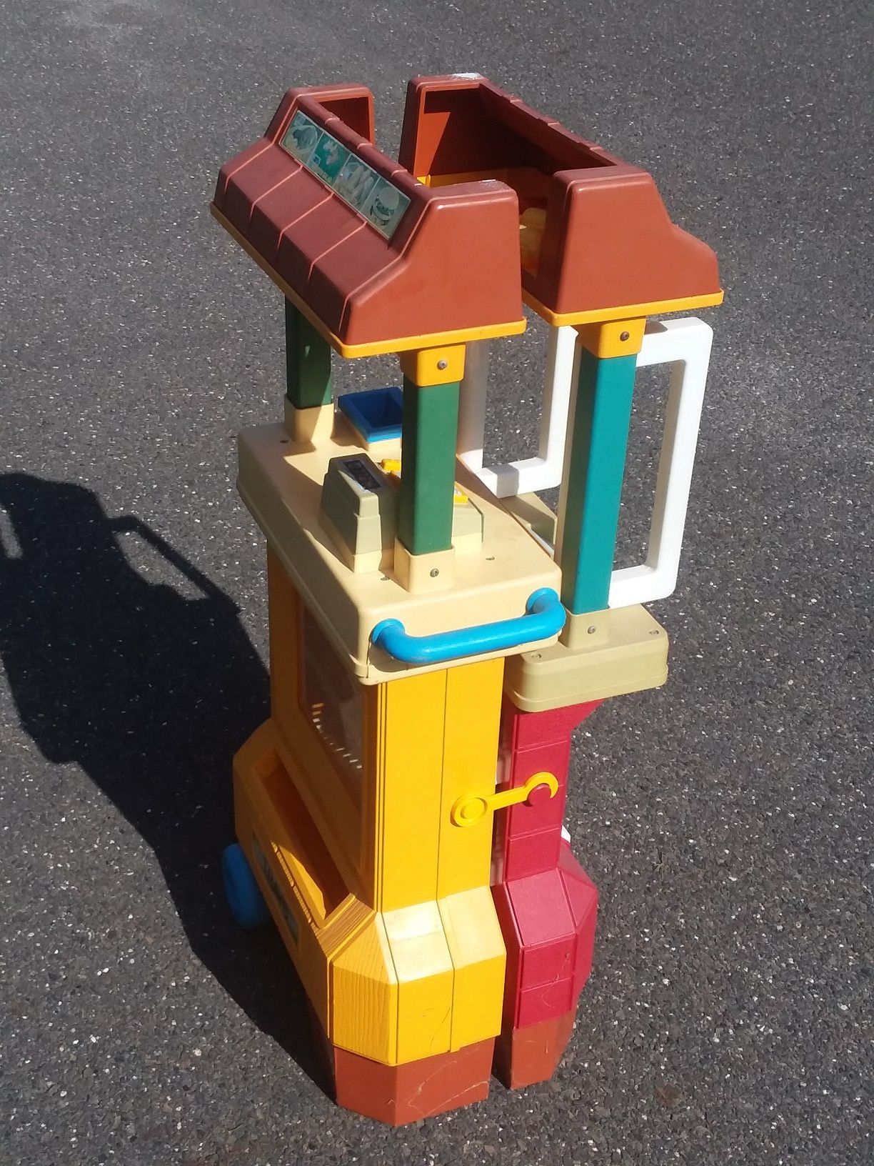 1989 Fisher Price Mcdonalds Playset Drive Thru Vintage Kitchen