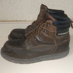 Wolverine 6-in Moc-Toe Steel Toe Work Boots Mens Size 11.5 $50