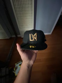LAFC New Era Fitted Hat black and gold