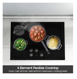 Samsung - 30" Built-In Electric Cooktop with 4 Burners and ENERGY STAR Certified Black MSRP $699
