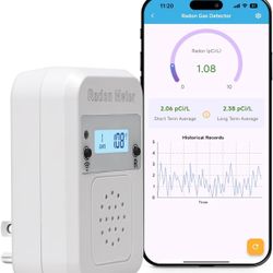 WiFi Home Radon Detector, Portable New
