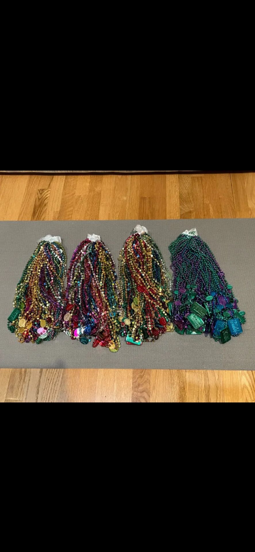 Las Vegas Mardi Gras Beads Assorted Shapes/Colors Parade Necklaces
