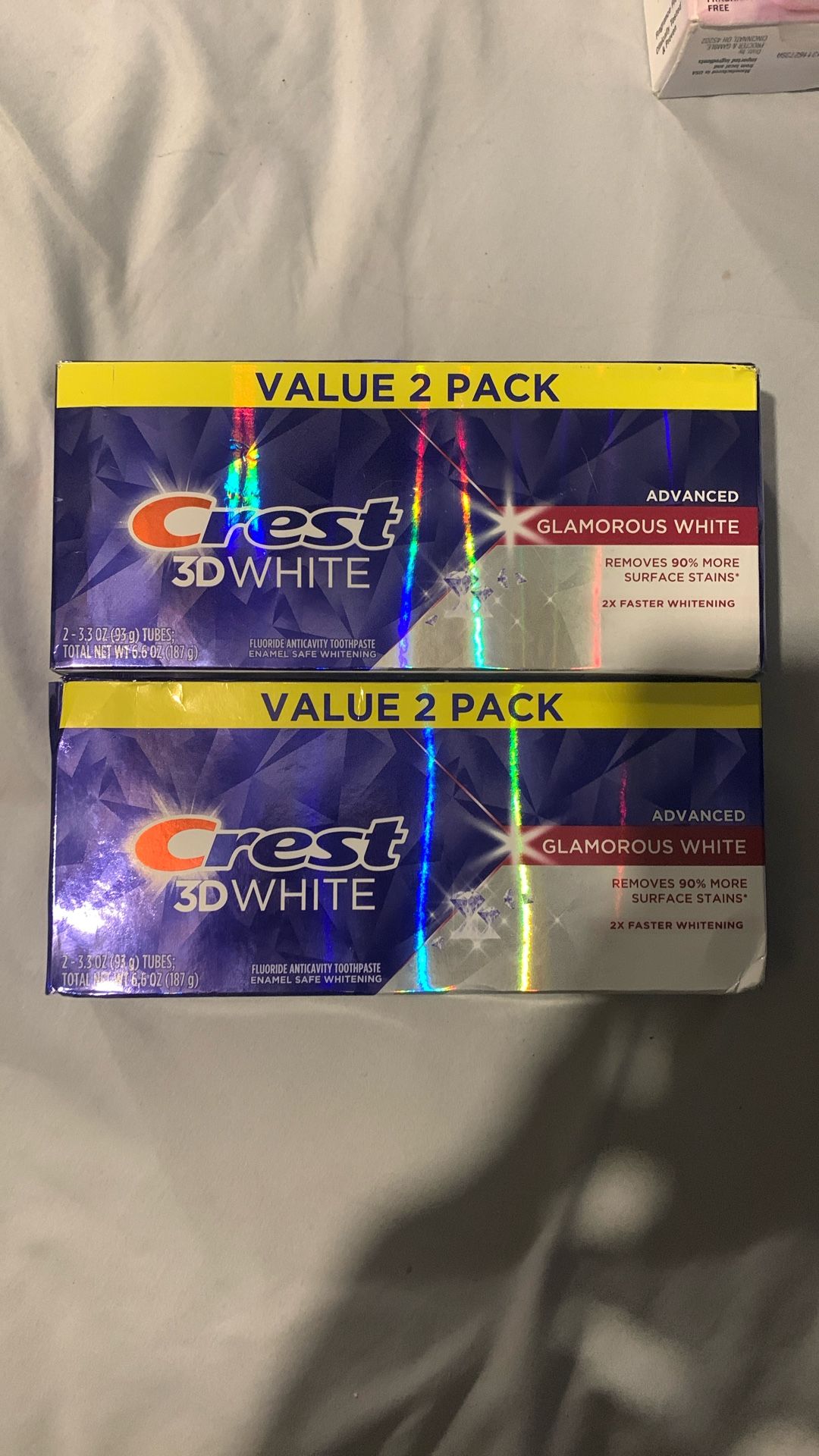 Crest 3D Glamorous White Toothpaste 2 Pack