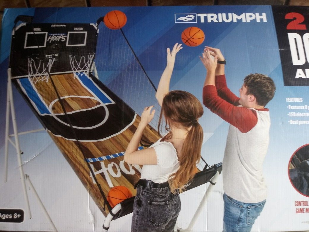 Basketball Arcade Style 2 Player Hoops Indoor Fun Summer