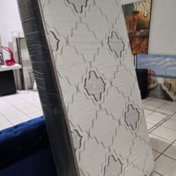 New TWIN SIZE MATTRESS REGULAR WITH BOXSPRING SET COLCHONES NUEVOS INDIVIDUALES 