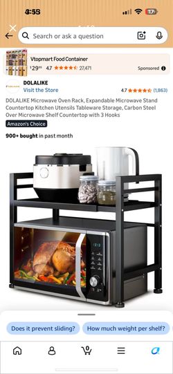 Microwave shelf