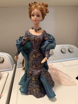 Porcelain Peacock Doll