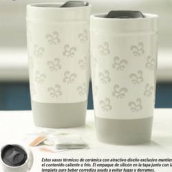 Set De 2 Vasos Termicos Princess House Nuevos