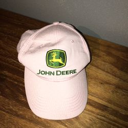 Womens Pink John Deere Adjustable Hat