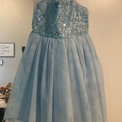 Blue  Tutu Style Dress