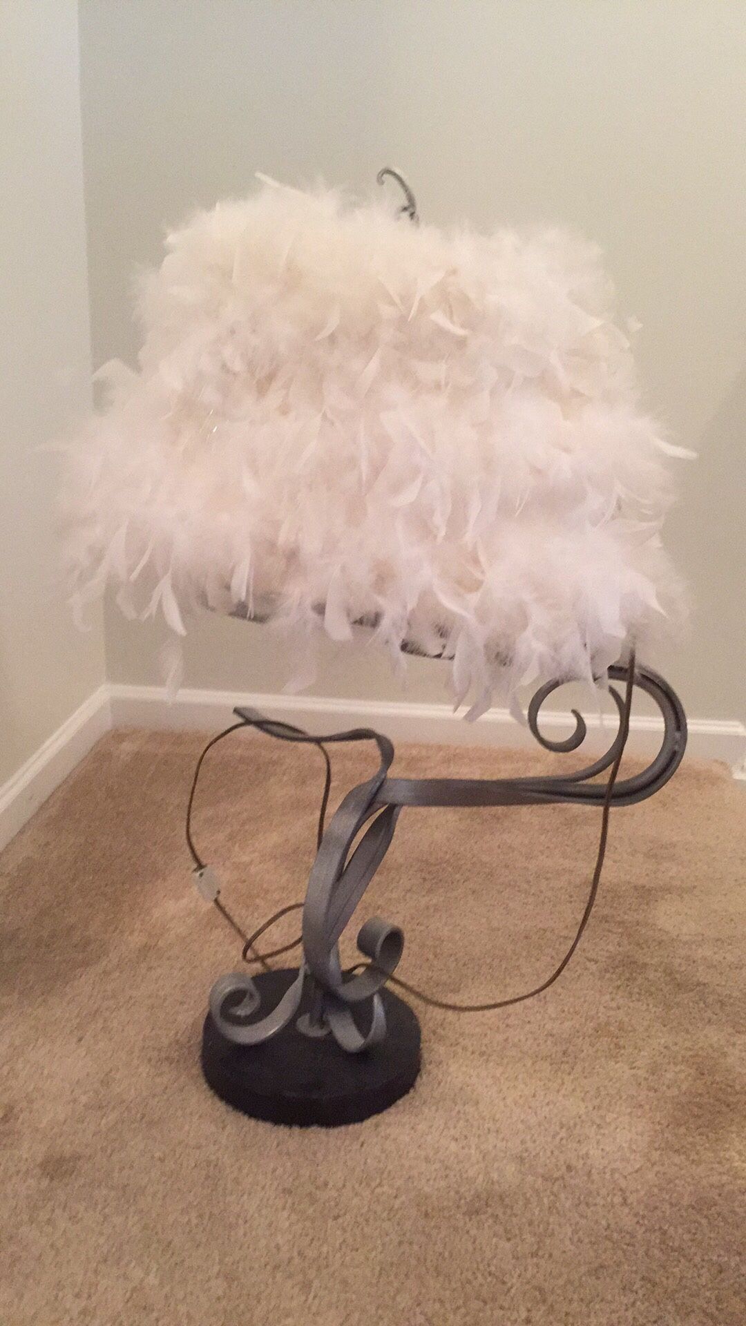 Beautiful cast iron lamp