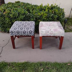 2 wooden stools $20 for both